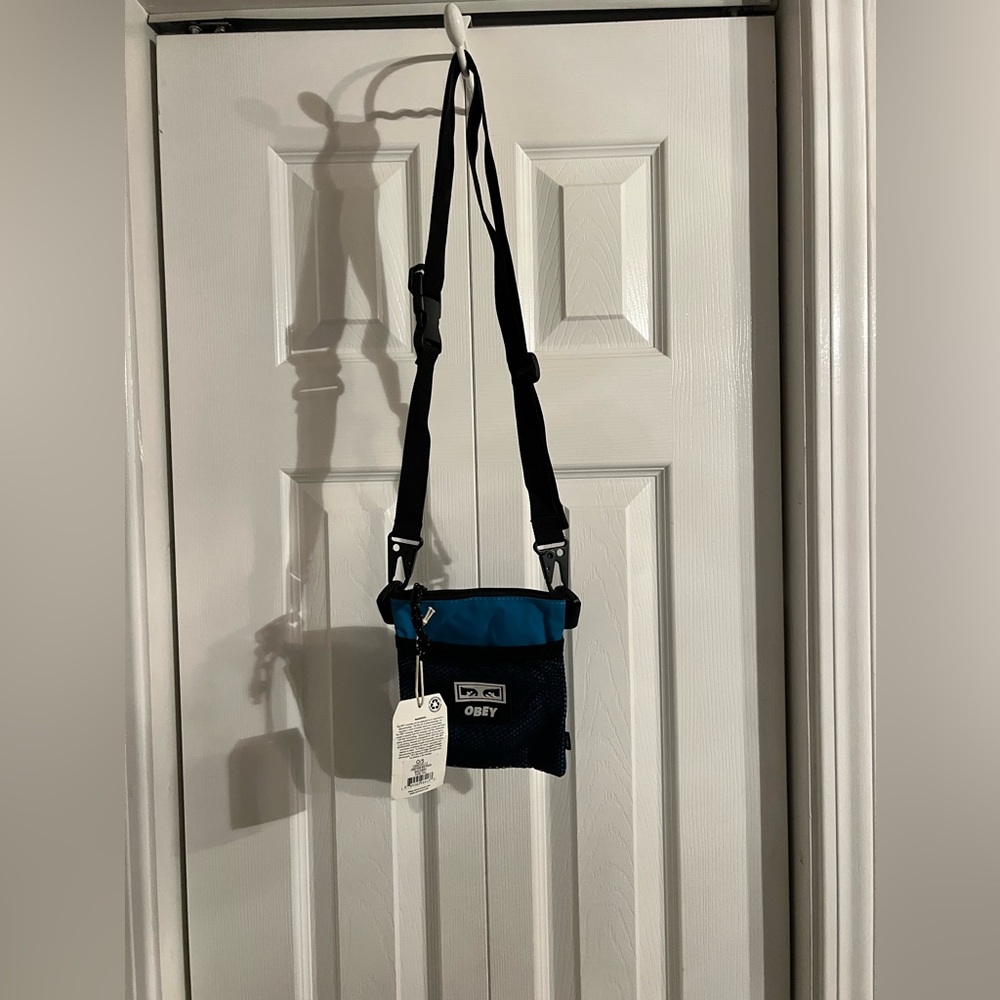 Obey Conditions Side Pouch Teal